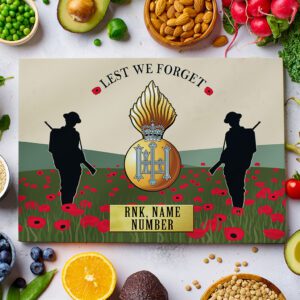 Personalised Royal Highland Fusiliers Military Chopping Board VPCH36