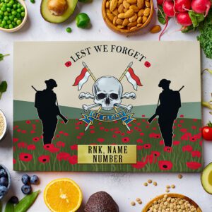 Personalised Royal Lancers Military Chopping Board VPCH39