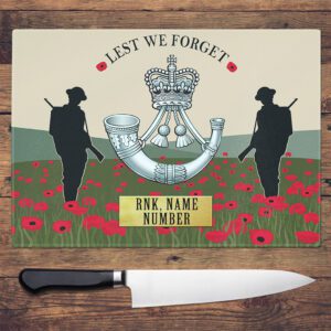 Personalised The Rifles Military Chopping Board VPCH54