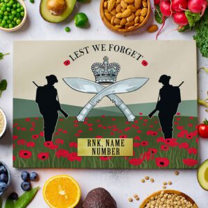 Personalised Royal Gurkha Rifles Military Chopping Board VPCH55