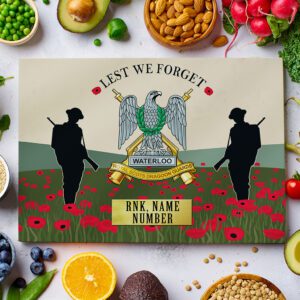 Personalised Royal Scots Dragoon Guards Military Chopping Board VPCH59