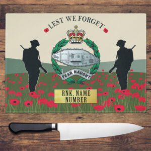 Personalised Royal Tank Regiment Military Chopping Board VPCH60