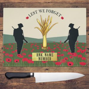 Personalised Welsh Guards Military Chopping Board VPCH64