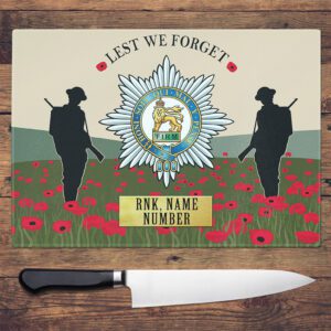 Personalised Worcestershire Regiment Military Chopping Board VPCH70