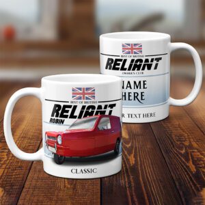 Personalised Reliant Robin Classic Car Mug CM44