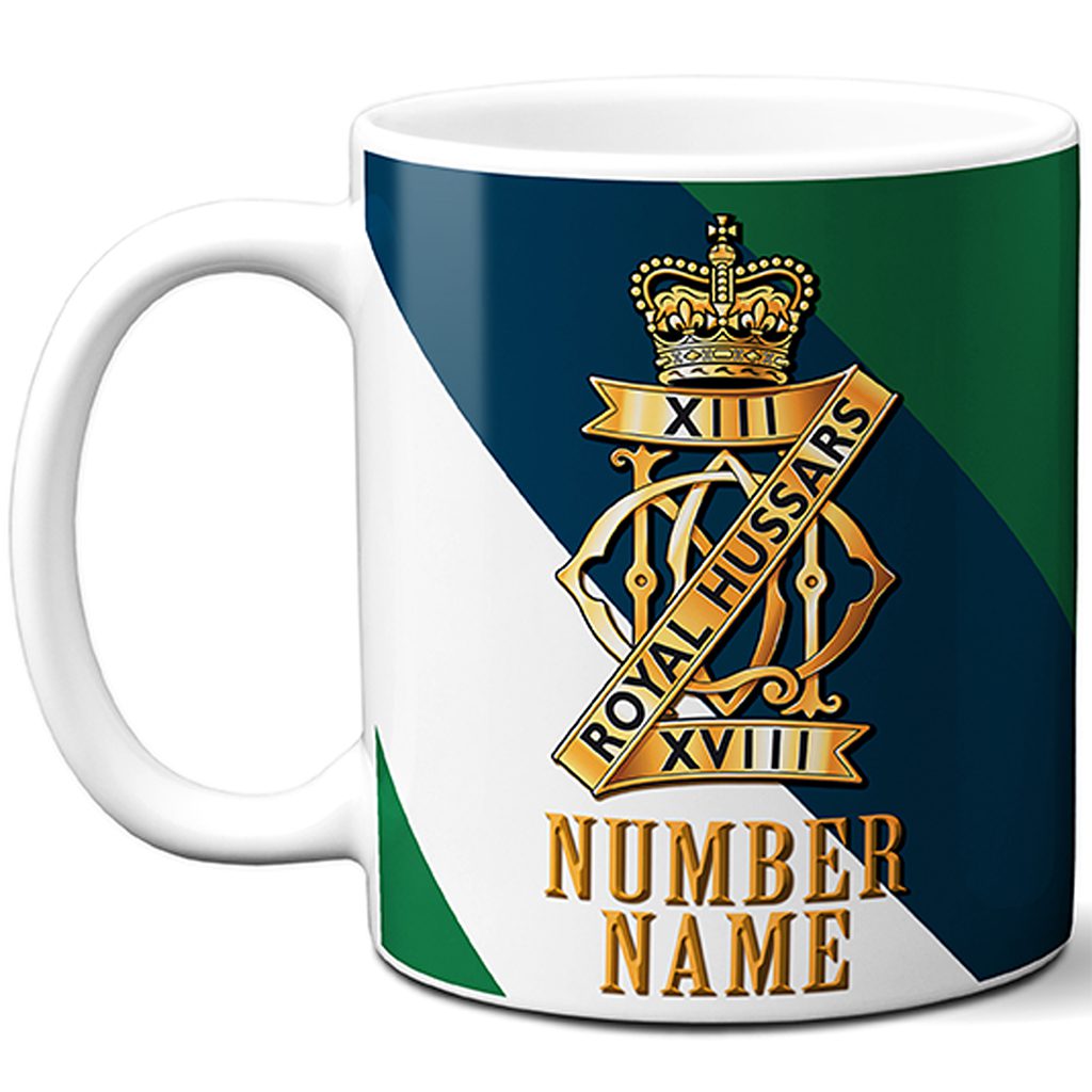 Personalised 13th 18th Royal Hussars Military Mug TRM58 - Image 2