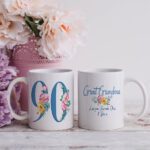 Personalised 90th Birthday Floral Mug