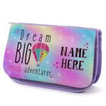 Dream Big Quote Kids Purple Pencil Case