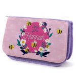 Bumble Bee Kids Purple Pencil Case