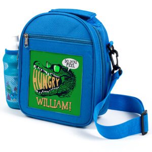 Personalised Kids Boys Lunch Hungry Crocodile