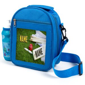 Personalised Kids Boys Lunch Bag Cricket