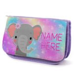 Cute Elephant Purple Pencil Case