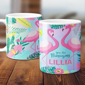 Personalised Flamingo Tropical Mug KKM37