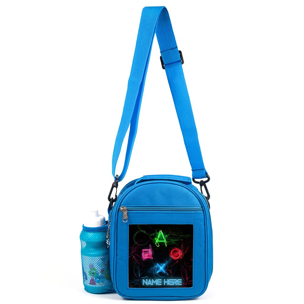Personalised Kids Boys Lunch Bag Playstation Gamer