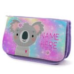 Cute Kitten Kids Purple Pencil Case