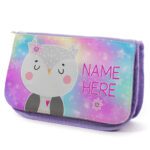 Cute Owl Kids Purple Pencil Case