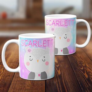 Personalised Cute Owl Mug KKM19