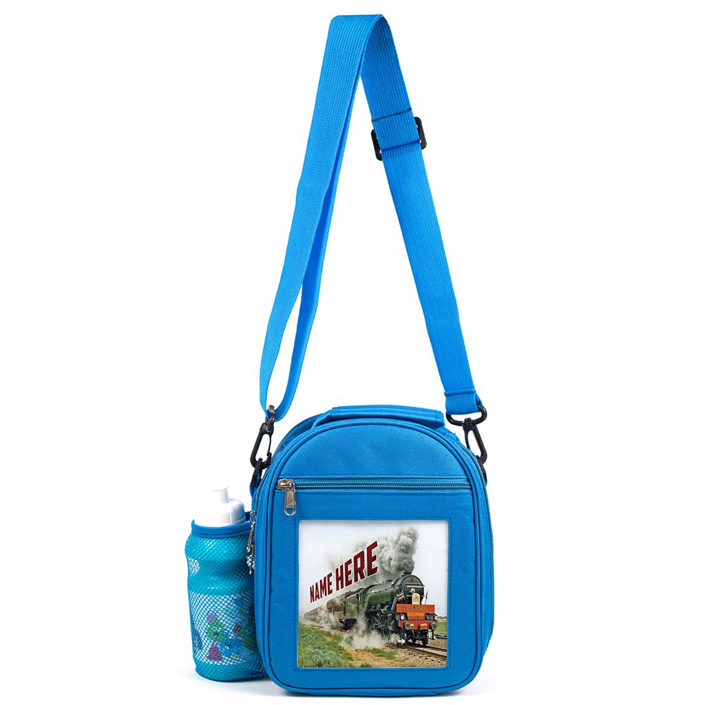 Personalised Kids Boys Lunch Bag Flying Scotsman Steam Train