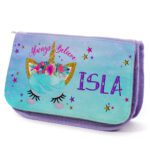 Unicorn Kids Purple Pencil Case