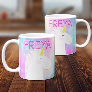Personalised Cute Unicorn Mug KKM30