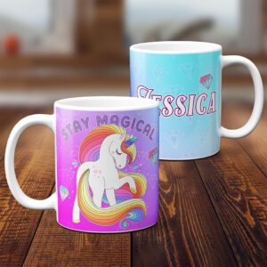 Personalised Unicorn Stay Magical Mug KKM48