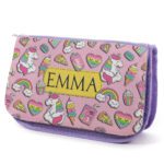 Unicorn Kids Purple Pencil Case