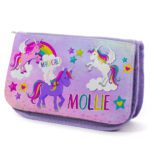 Unicorn Kids Purple Pencil Case