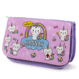 Unicorn Kids Purple Pencil Case