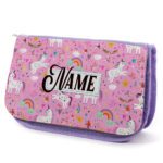 Unicorn Kids Purple Pencil Case