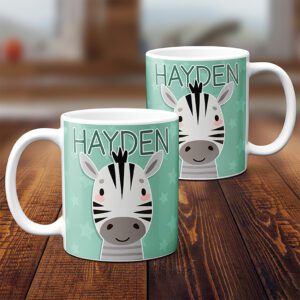 Personalised Cute Zebra Mug KKM32