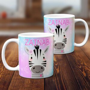 Personalised Cute Zebra Mug KKM33