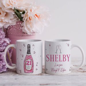 Personalised Prosecco Birthday Mug Gift