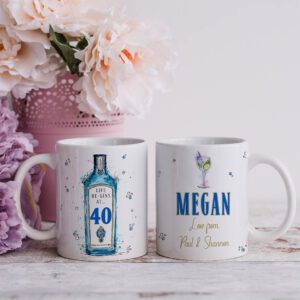 Personalised Gin Birthday Mug Gift