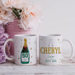 Personalised Champagne Birthday Mug Gift