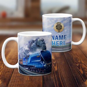Personalised Mallard Steam Train Railway Mug