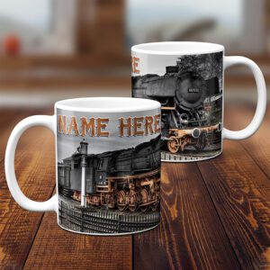 Personalised Steam Train Railway Mug