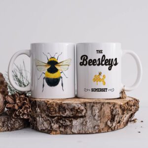 Personalised Bumble Bee Family Mug