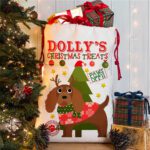 Personalised Cavalier King Charles Spaniel Dog Christmas Sack for Pet Festive Treats