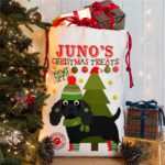 Personalised Cocker Spaniel Dog Christmas Sack for Pet Festive Treats