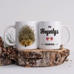 Personalised Hedgehog Family Mug