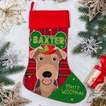 Personalised Airedale Terrier Dog Christmas Treat Stocking for Pets