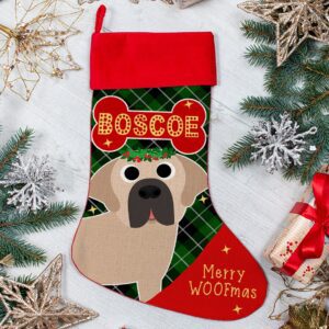 Personalised Bullmastiff Dog Christmas Treat Stocking for Pets