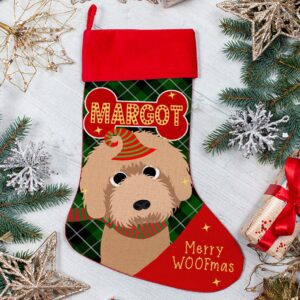 Personalised Cockapoo Labradoodle Dog Christmas Treat Stocking for Pets