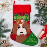 Personalised Cockapoo Labradoodle Dog Christmas Treat Stocking for Pets
