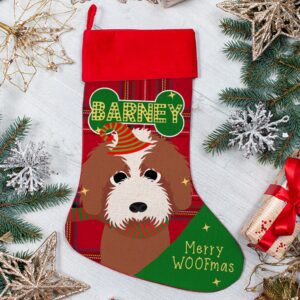 Personalised Cockapoo Labradoodle Dog Christmas Treat Stocking for Pets