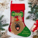 Personalised German Shepherd Alsatian Dog Christmas Treat Stocking for Pets