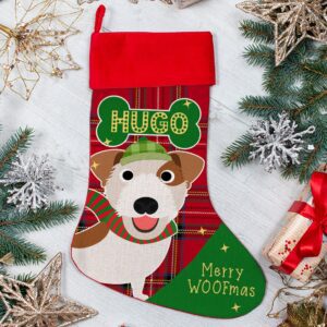 Personalised Jack Russell Dog Christmas Treat Stocking for Pets