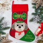 Personalised Shih Tzu Dog Christmas Treat Stocking for Pets