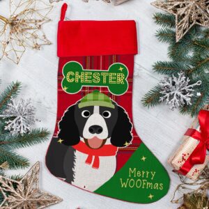 Personalised Springer Spaniel Dog Christmas Treat Stocking for Pets