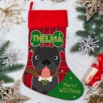 Personalised Staffordshire Bull Terrier Dog Christmas Treat Stocking for Pets